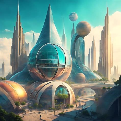 premium ai image ai generated futuristic city