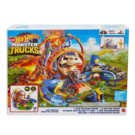 Circuit Hot Wheels Monster Trucks Volcan Crash Avec Voitures Incluses