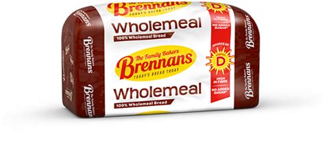 Brennans Wholemeal Wax Brennans Bread