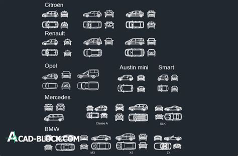 Cars Blocks Dwg Drawing In Autocad 2d Format Free 50 Off