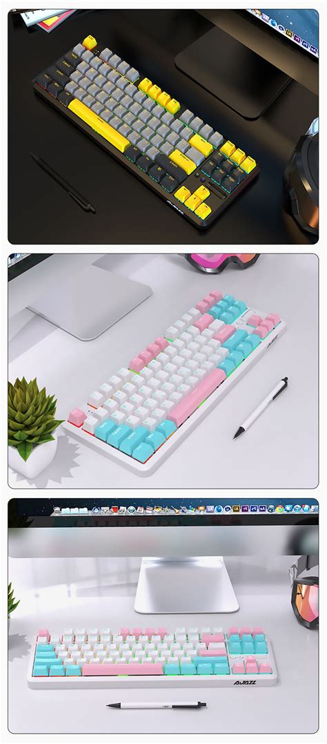 Renoverat Ajazz K T Pro Hot Swappable Mekaniskt Tangentbord