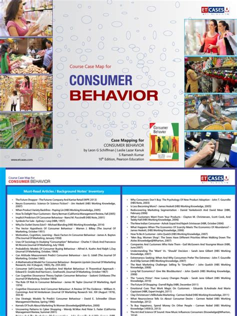 Consumer Behavior Course Case Map | PDF | Consumer Behaviour | Customer ...