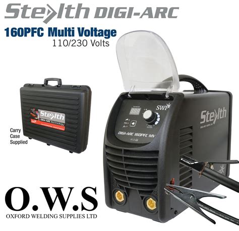 SWP Stealth DIGI ARC 160PFC Dual Voltage 110v 230v Inverter Stick MMA