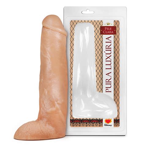 Pênis Realístico Escroto Maciço x cm Liberté Sex Shop