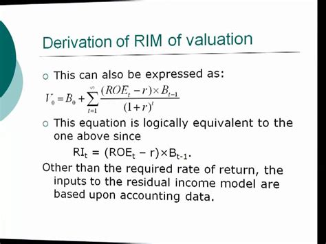 Residual Income