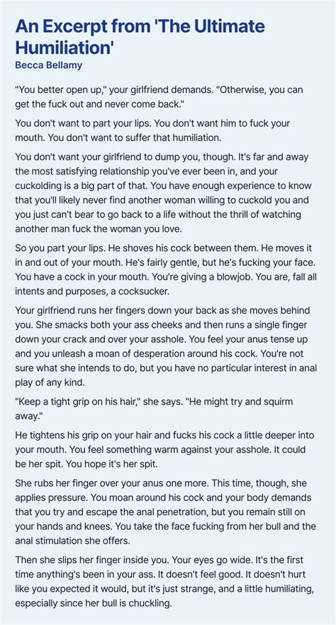 Becca Bellamy S Cuckold Captions On Twitter Shed Denied You Her Pussy For A Full Month Youd