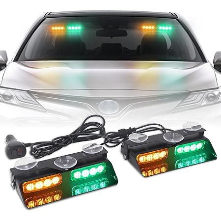 Amazon Xridonsen Emergency Dash Strobe Lights Led Amber Green