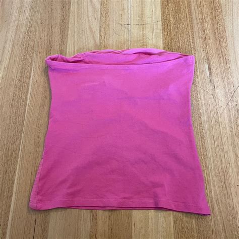 Hot Y K Pink Strapless Tube Top Bandeau From Depop