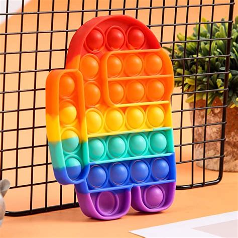 Rainbow Among Us Pop It Fidget Toy