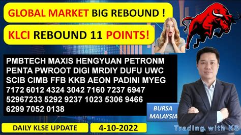 Daily Klse Bursa Update Global Market Big Rebound Klci