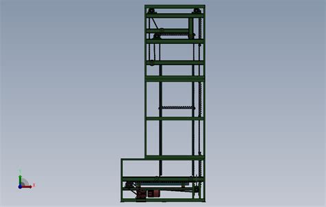 C型连续性提升机sw16可编辑solidworks 2014模型图纸下载 懒石网