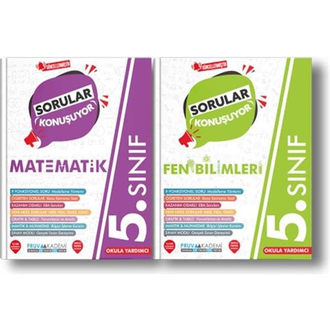 Pruva Akademi 5 Sınıf Matematik Fen Bilimleri Sorular Kitabı