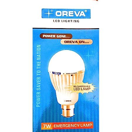 Buy Oreva Watt Emergency Rechargeable Inverter Led Bulb Cool White