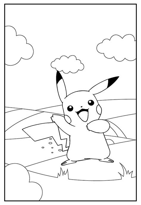 Pikachu Para Colorir 20 Desenhos Para Imprimir E Pintar😚 Explore O