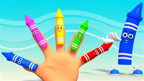 crayons finger family learn colors colors song nursery rhymes