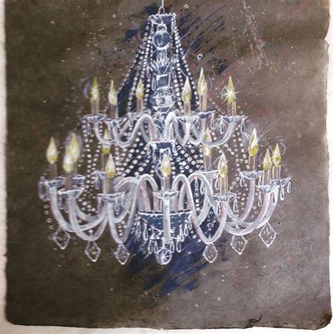 Luster painting on Silk paper. Luster Paint, Silk Painting, Chandelier ...