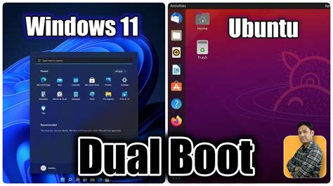 Dual Boot Install Ubuntu Along With Windows 11 On Uefi Systems Youtube