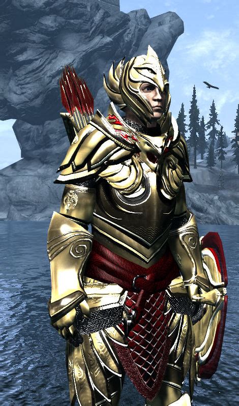 skyrim-elven armor w-shield by zenman53186 on DeviantArt