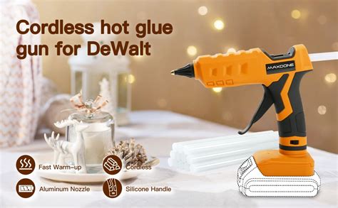 Hot Glue Gun Cordless For Dewalt V XR Li Ion Battery Powered W Crafting For DIY