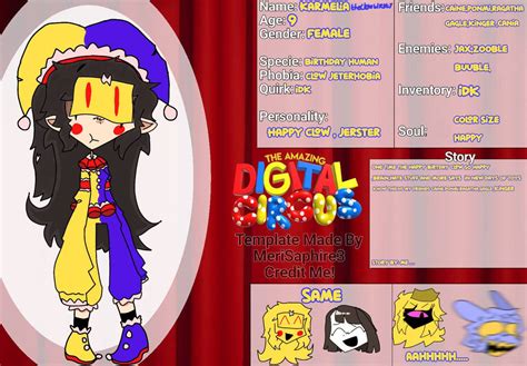 The Amazing Digital Circus Oc Kamelia By Warathechalen On Deviantart