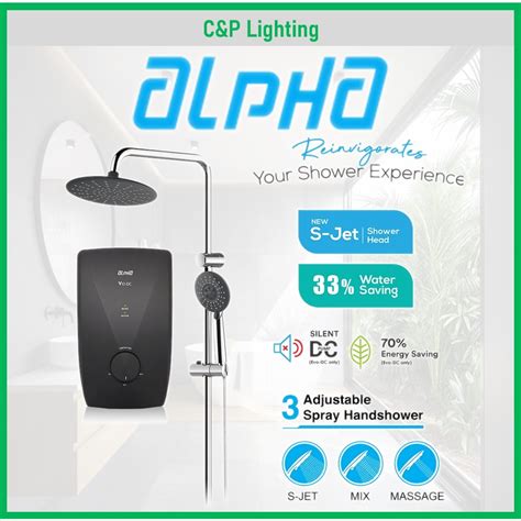 Alpha V10 Rain Shower Instant Water Heater W Rain Shower Shopee Singapore