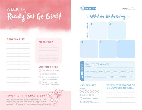 Tone It Up 8 Week Bikini Journal Kelly Barats