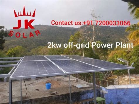 Battery Off Grid 2kw Solar Rooftop System For TEMPLES TENTS At Rs