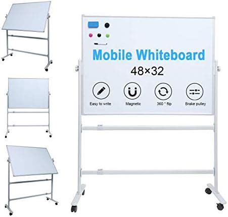 Amazon Mobile Whiteboard X Inches Double Sided Magnetic