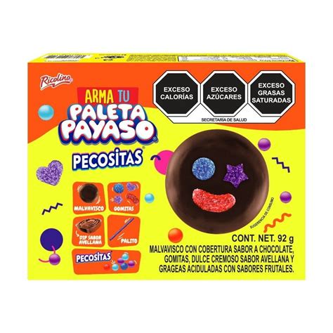 Malvavisco Paleta Payaso Pecositas Arma Tu Paleta G Walmart