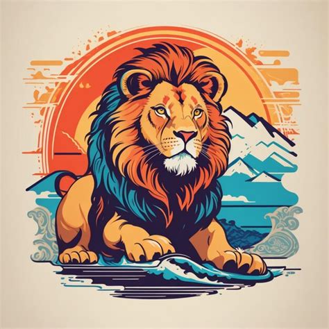 Premium AI Image | Lion logo Detailed illustration 2