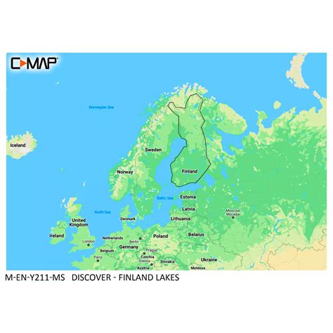 C Map Discover Finland Lakes Karttakortti Suomen Sis Vedet Suutari