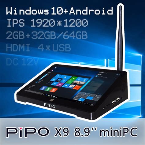 Pipo X9 Original Mini Pc Touch Quadcore Windows No Brasil! - R$ 1.299 ...