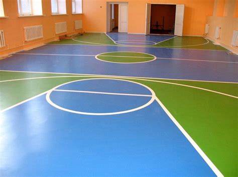 Наливные полы для спортивных залов в Уфе: цена, фото работ
