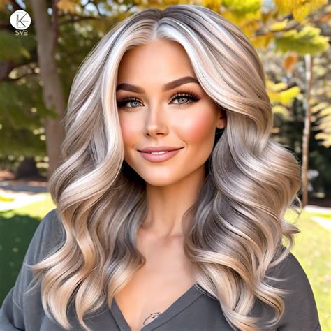 Ideas For Blonde Grey Hair Burst Of Style