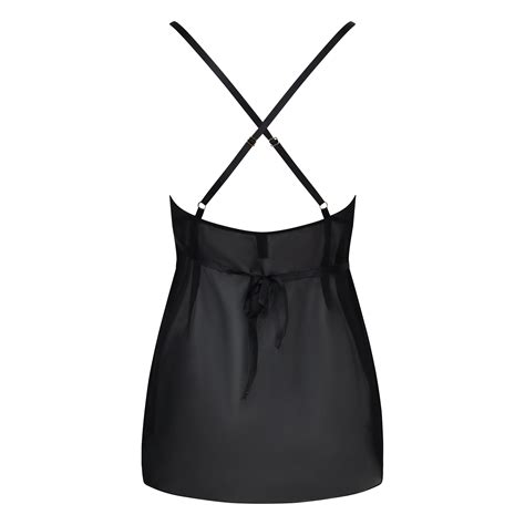 Jacqueline Noir Baby Doll Belle Et Bonbon Exquisite Handmade Luxury Lingerie