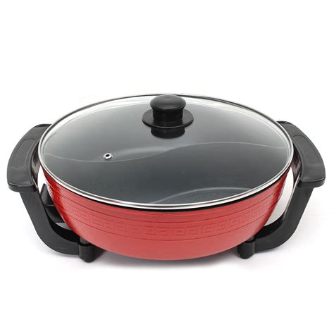 W Electric Non Stick Hot Pot Dual Side Divide Home Smokeless Shabu Cookware Alexnld