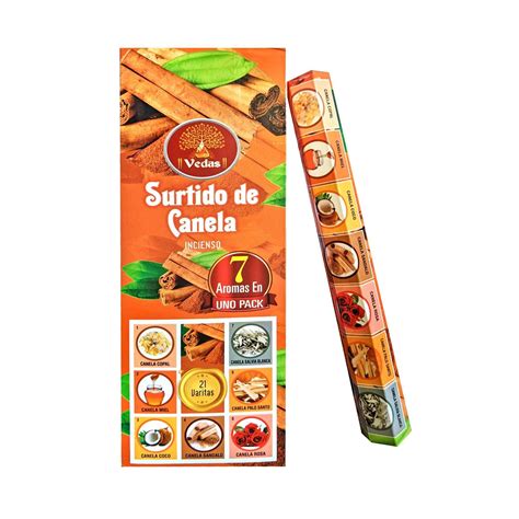 Incienso Surtido de Canela. Hex VEDAS Pack 7 aromas - Premierhouz