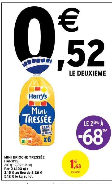 Promo Harrys Mini Brioche Tress E Chez Intermarch