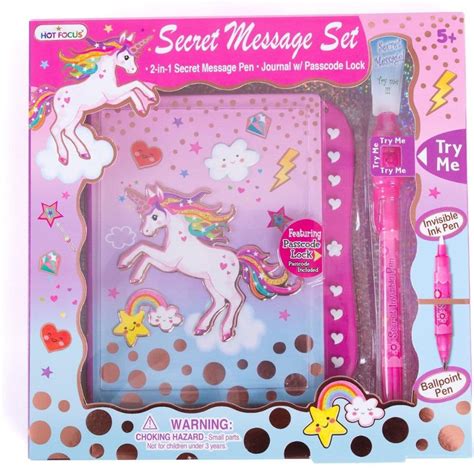 Hot Focus Unicorn Secret Message Set Bony Pony