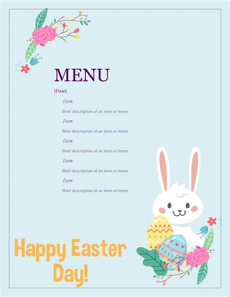 38 Free Simple Menu Templates For Restaurants Cafes And Parties