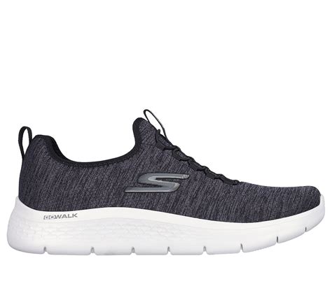 Skechers Black White Go Walk Flex Men S Walking Shoes Style Id