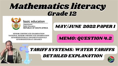 Grade Mathematics Literacy Paper Exam Guide May June