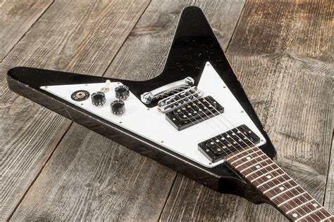 Gibson Custom Shop Kirk Hammett Flying V Murphy Lab Aged Ebony