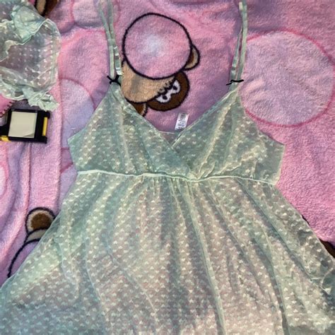 Sheer Tanktop Lingerie Set Came With Panties Depop