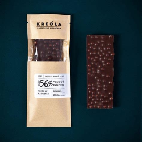 Темный шоколад с соленой карамелью, KREOLA 60 гр - present-simple.by