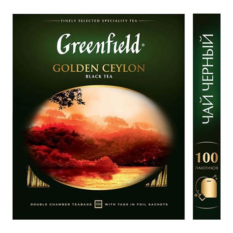 Отзывы на Чай Greenfield Golden Ceylon черный 100пак. карт/уп. (0581-09 ...