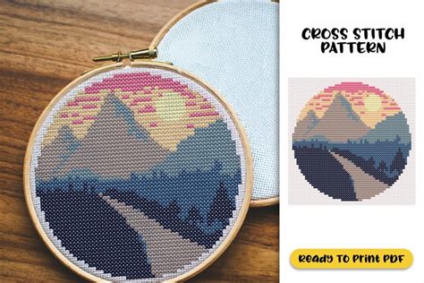 Mountain Cross Stitch Pattern Cross Stitch Patterns