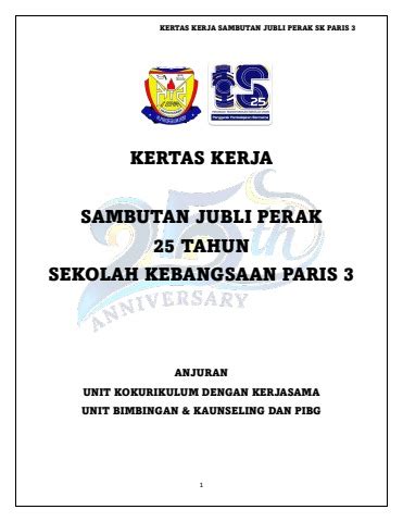 KERTAS KERJA JUBLI PERAK SKP3 2023 Khairolridzuan1990 Flip PDF AnyFlip