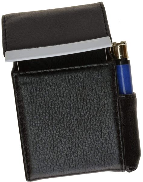 Genuine Leather Cigarette Case Holder With Lighter Pocket 92812 C