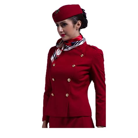 Oem Dames Sexy Stewardess Uniform Rood Stewardess Kostuum Uniform Met Formele Pak Buy Sex